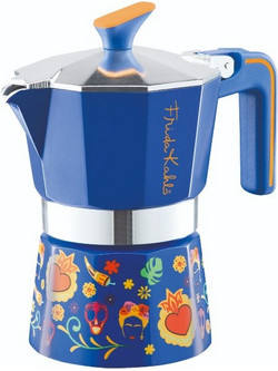 Pedrini MyMoka Frinta Kahlo Μπρίκι Espresso 3Cups Μπλε