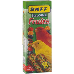 Raff Star Stick Fruits Canaries with Fruits 60gr 10τμχ