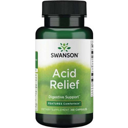 Swanson Acid Relief Πεπτικό Βοήθημα 60 Κάψουλες