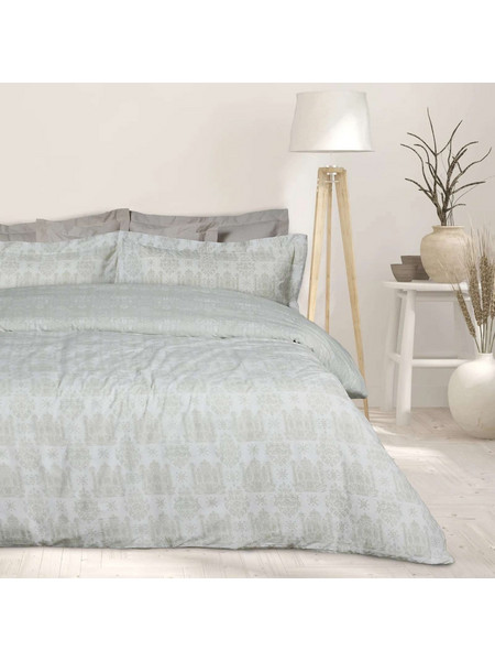 Das Home Σετ Σεντόνια Μονά Βαμβακερά 170x260 Happy 9673 Taupe White