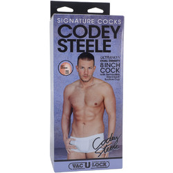 Doc Johnson Vac-U-Lock Codey Steele Ρεαλιστικό Dildo με Βεντούζα & Όρχεις 20.3cm Flesh