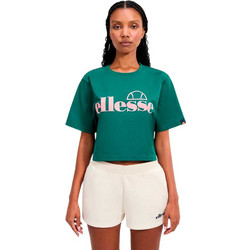 Ellesse Fundamentals Silo Tee Γυναικείο Αθλητικό Crop Top Κυπαρισσί SGZ16452-502