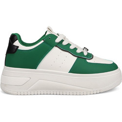 Migato Γυναικεία Sneakers Flatforms Λευκά Πράσινα 100000112-016
