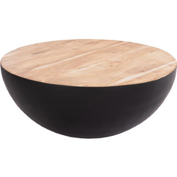 HomeMarkt Bowl Βοηθητικό Τραπεζάκι Σαλονιού Ξύλινο Φ90xΥ37.5cm HM8717.21