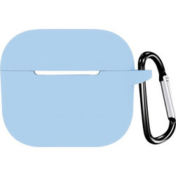 Techsuit Smooth Ultrathin Θήκη Σιλικόνης με Γάντζο για Apple AirPods 4 Γαλάζια