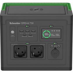 Schneider Electric PPS730-GR 738WH Power Station 738Wh 2xAC 2xDC 3xUSB-A 2xUSB-C