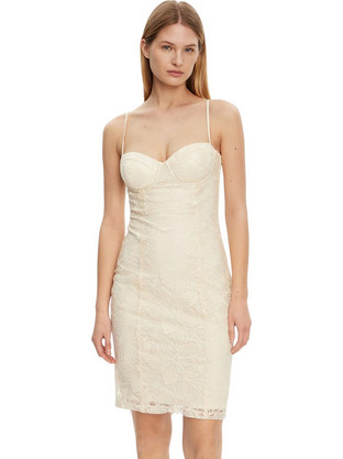 Guess Serene Mini Καλοκαιρινό Φόρεμα για Γάμο / Βάπτιση Nude W5GK0NKCVJ0-G1O6