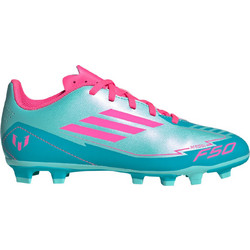 Adidas F50 Club FG/MG IH0932 Παιδικά Ποδοσφαιρικά Παπούτσια με Τάπες Γαλάζια Ροζ