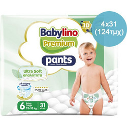 Babylino Premium Pants Πάνες Βρακάκι No6 13-18kg 124τμχ