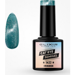 Elixir 1433 Evergreen Cat Eye Ημιμόνιμο Βερνίκι Νυχιών 8ml