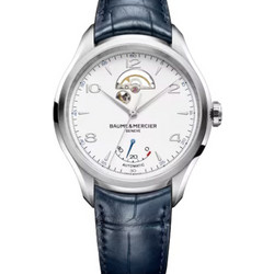 Baume & Mercier Clifton Ανδρικό Ρολόι Αυτόματο με Μπλε Δερμάτινο Λουράκι M0A10448
