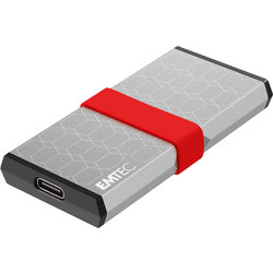 Emtec X205 Mini 256GB Εξωτερικός Σκληρός Δίσκος SSD M.2 USB 3.2 USB-C Silver