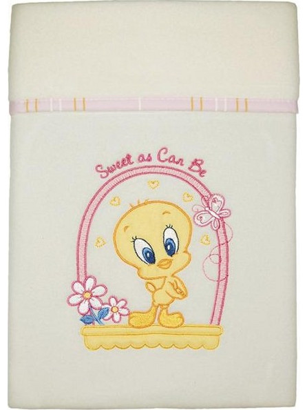 Baby Oliver Baby Looney Tunes Des 28 Κουβέρτα Κούνιας Fleece 100x140 Μπεζ