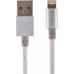 Sandberg Braided USB-A to Lightning Cable 1m Silver 480-01