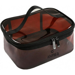 Amber AM2033 Γυναικείο Νεσεσέρ Ταξιδίου 23x11x17cm Καφέ