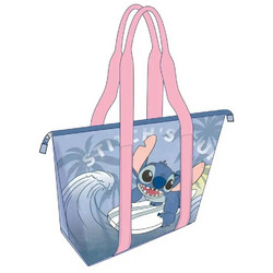 Cerda Lilo & Stitch Υφασμάτινη Τσάντα Θαλάσσης Ώμου Μπλε 33x47cm 2100004963