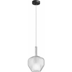 LUCE Pirex I-PIREX-S20-TR Κρεμαστό Φωτιστικό Οροφής Μονόφωτο Ασημί