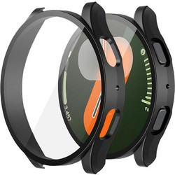 Techsuit Defense360 Pro Πλαστική Θήκη Tempered Glass για Samsung Galaxy Watch 7 40mm Μαύρη