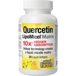 Natural Factors Quercetin Lipomicel Matrix 30 Μαλακές Κάψουλες