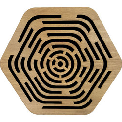 Proacoustics iZiSound Hexa Ηχοαπορροφητικό Πάνελ 43.5x39x5cm 1τμχ Wood Maze