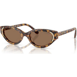 Swarovski SK6030 104073 Γυναικεία Γυαλιά Ηλίου Cat Eye Κοκάλινα Ταρταρούγα με Καφέ Φακό