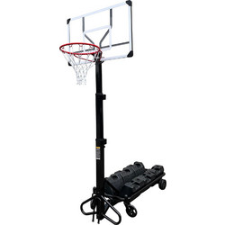 Viking Foldable Pro Hoop Ταμπλό Μπασκέτας με Βάση και Ρυθμιζόμενο Ύψος 130-305cm