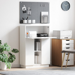 vidaXL Γραφείο Ξύλινο με Βιβλιοθήκη 869482