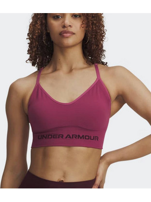 Under Armour Vanish Seamless Αθλητικό Μπουστάκι με Χαμηλή Στήριξη & Αφαιρούμενη Ενίσχυση Φούξια 1384417-659