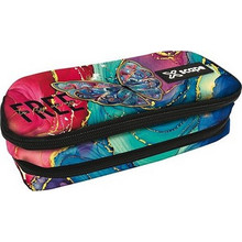 Graffiti Xscape Butterfly Κασετίνα Βαρελάκι με 2 Θήκες Πολύχρωμη 259341