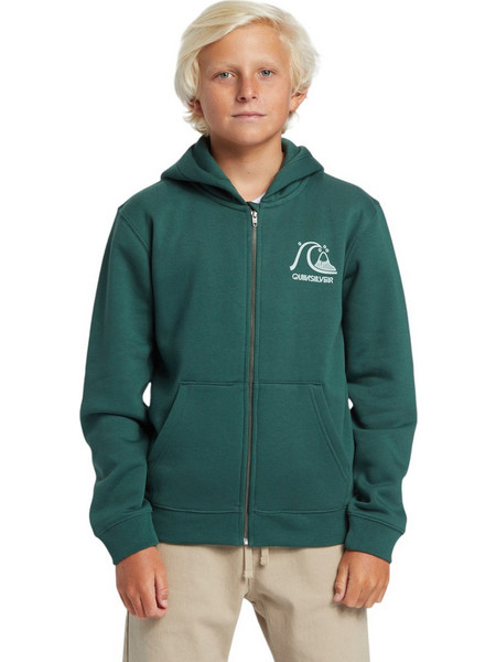 Quiksilver Παιδική Ζακέτα Φούτερ με Κουκούλα και Φερμουάρ Κυπαρισσί AQBFT03109-GRT0