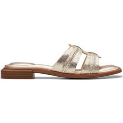 Clarks Ariany Δερμάτινα Γυναικεία Σανδάλια Ανατομικά Χρυσά 26181236