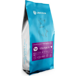 Lincoln Ultra Premium Adult Large & Medium with Beef & Rice 12kg