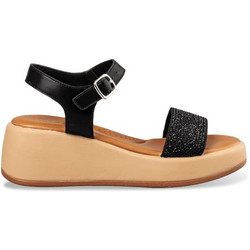 Envie Shoes Καλοκαιρινές Γυναικείες Πλατφόρμες Χαμηλές Μαύρες E96-21499-34