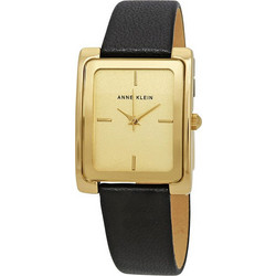 Anne Klein Γυναικείο Ρολόι με Μαύρο Δερμάτινο Λουράκι ΑΚ/2706CΗΒΚ