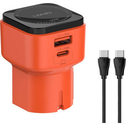 Ldnio Q2420 Φορτιστής με Καλώδιο USB-C με Θύρα USB-A & Θύρα USB-C 45W 6933138603024