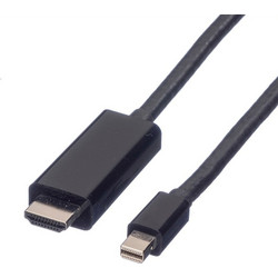 Value Καλώδιο Mini DisplayPort 1.2 to HDMI Male 2m Black 11.99.5796