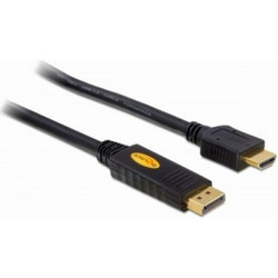 DeLOCK Καλώδιο DisplayPort 1.1 to HDMI Male 3m Black 82435