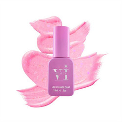 Mixcoco Beauty VI 08 Pink Rubber Base Ημιμόνιμο Βερνίκι Νυχιών 15ml