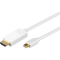 Microconnect Καλώδιο Mini DisplayPort to HDMI Male 3m White MDPHDMI3-4K