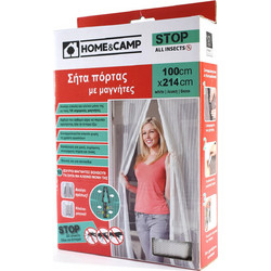 Home & Camp Αυτοκόλλητη Μαγνητική Σίτα Πόρτας Πολυεστέρα 100x214cm 75214