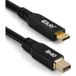 CLUB3D Καλώδιο Mini DisplayPort 1.2 to Mini DisplayPort Male 2m Black CAC-1561