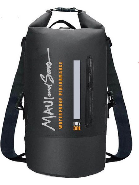 Maui & Sons 2703 Στεγανός Σάκος Πλάτης 30lt Μαύρος