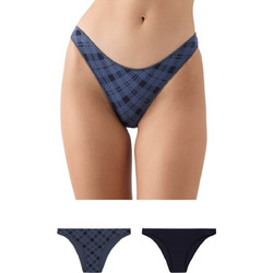 Minerva Γυναικεία Slip Navy Μπλε 2Pack 90-81321-965