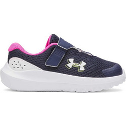Under Armour Surge 4 Παιδικά Αθλητικά Παπούτσια για Τρέξιμο Navy Μπλε Φούξια 3027110-410