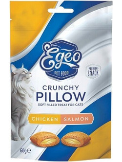 Egeo Pet Food Crunchy Pillow Adult with Chicken & Salmon 60gr