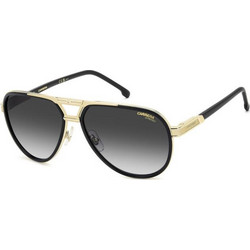 Carrera CA1076/S 2M2/9O61 Ανδρικά Γυαλιά Ηλίου Aviator Κοκάλινα Μαύρα με Μαύρο Φακό