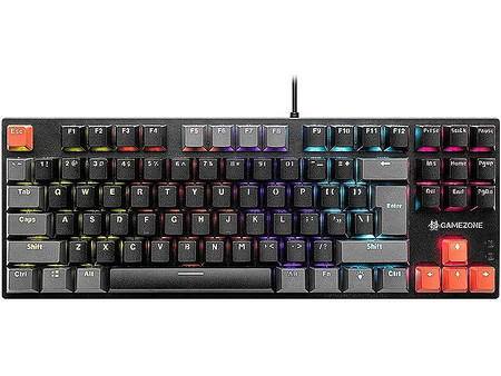Tracer GameZone Blade Μηχανικό Gaming Πληκτρολόγιο TenKeyLess με Outemu Red Διακόπτες RGB Black