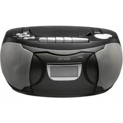 Denver TCP-39 Φορητό Ράδιο CD Player με Κασετόφωνο Μαύρο