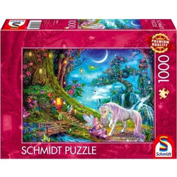 Puzzle Schmidt Unicorn And Elf Among The Tall Timbers 1000 Κομμάτια