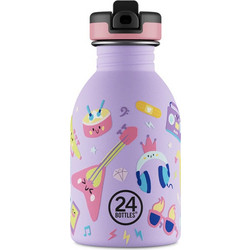 24Bottles Music Friends Παιδικό Παγούρι Θερμός Ανοξείδωτο BPA Free Λιλά 250ml
